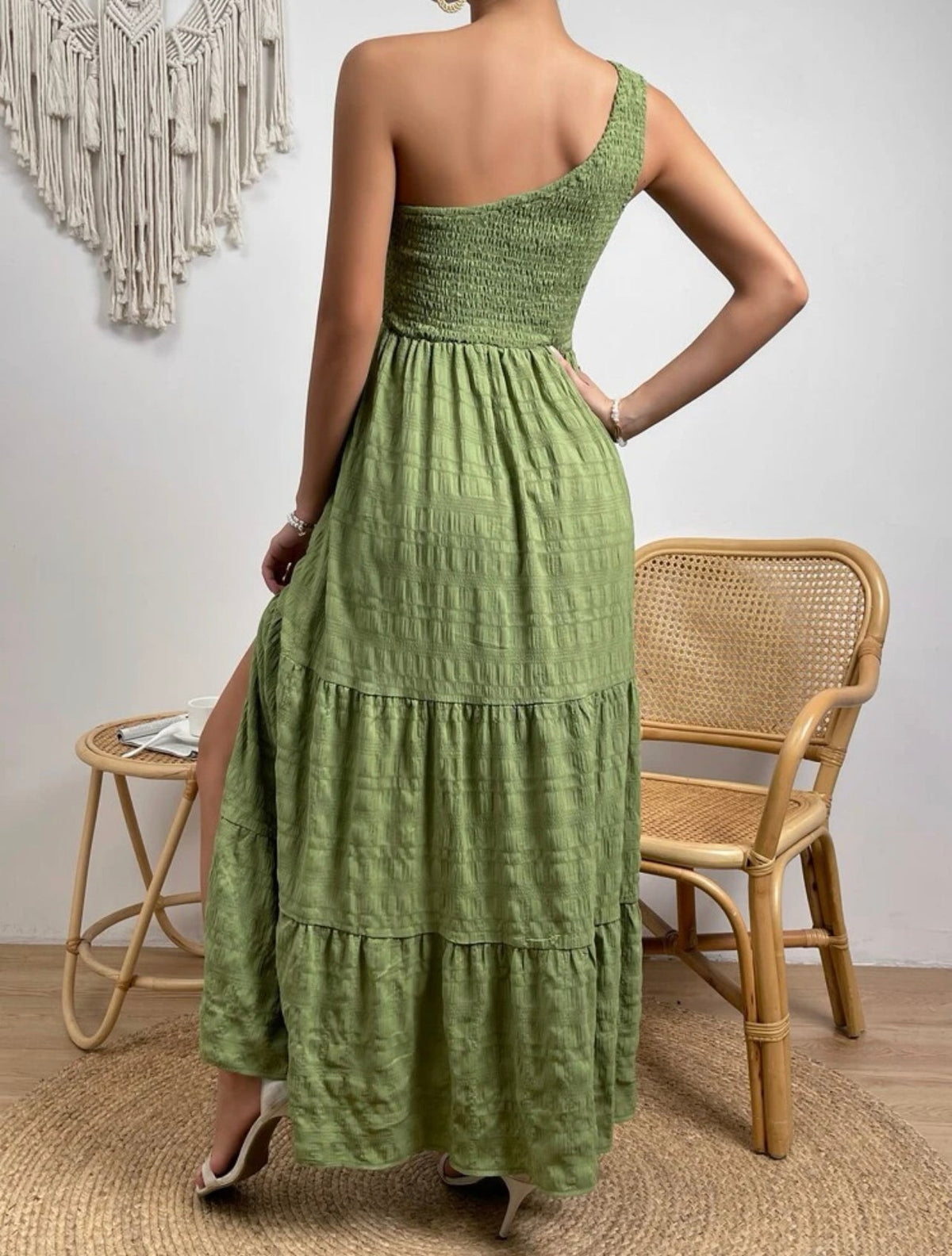 Vestido com fenda