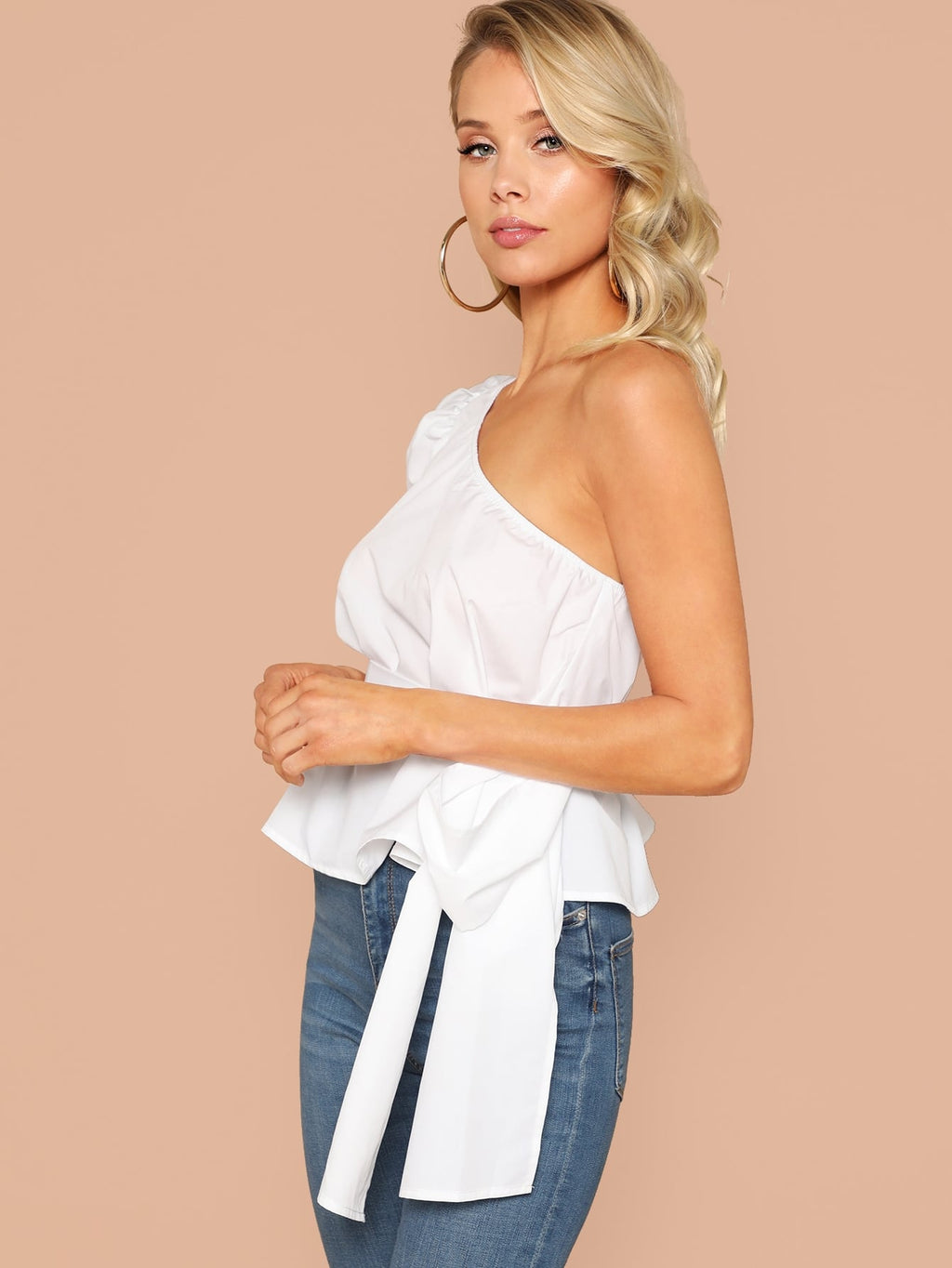 Blusa ombro único