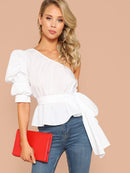 Blusa ombro único
