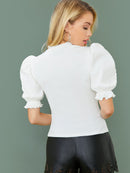 Blusa manga princesa