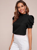 Blusa manga bufante