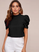 Blusa manga bufante