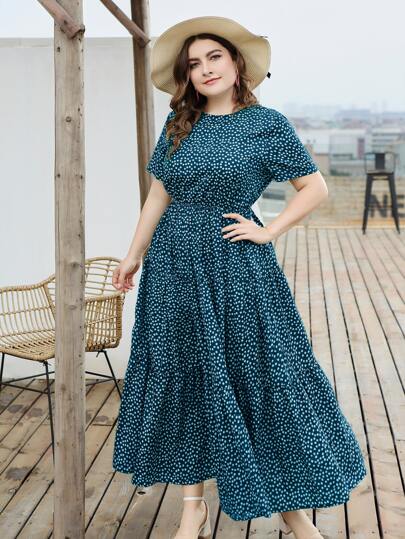 Vestido fluido estampado