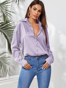 Blusa de cetim