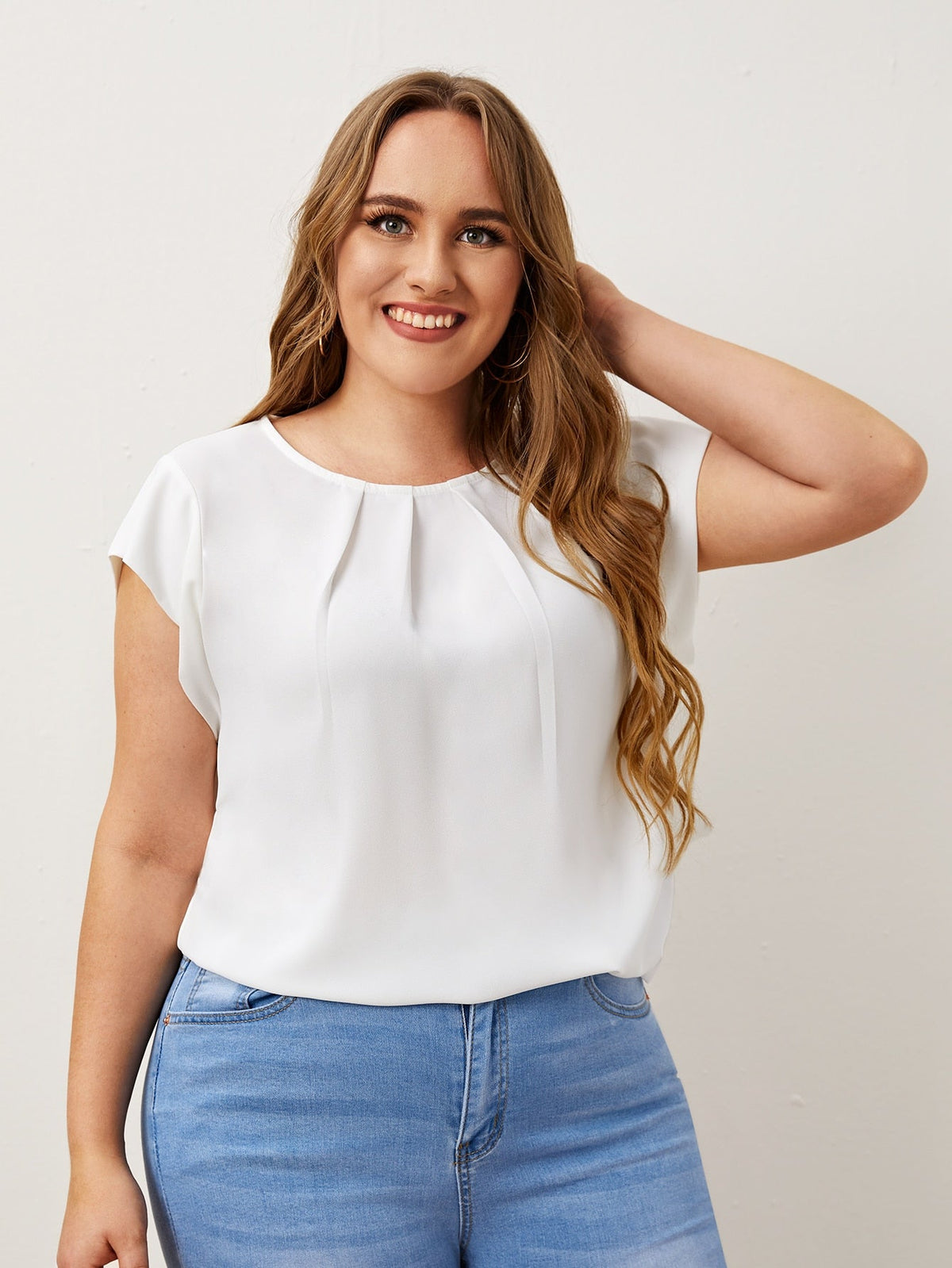 Blusa decote redondo