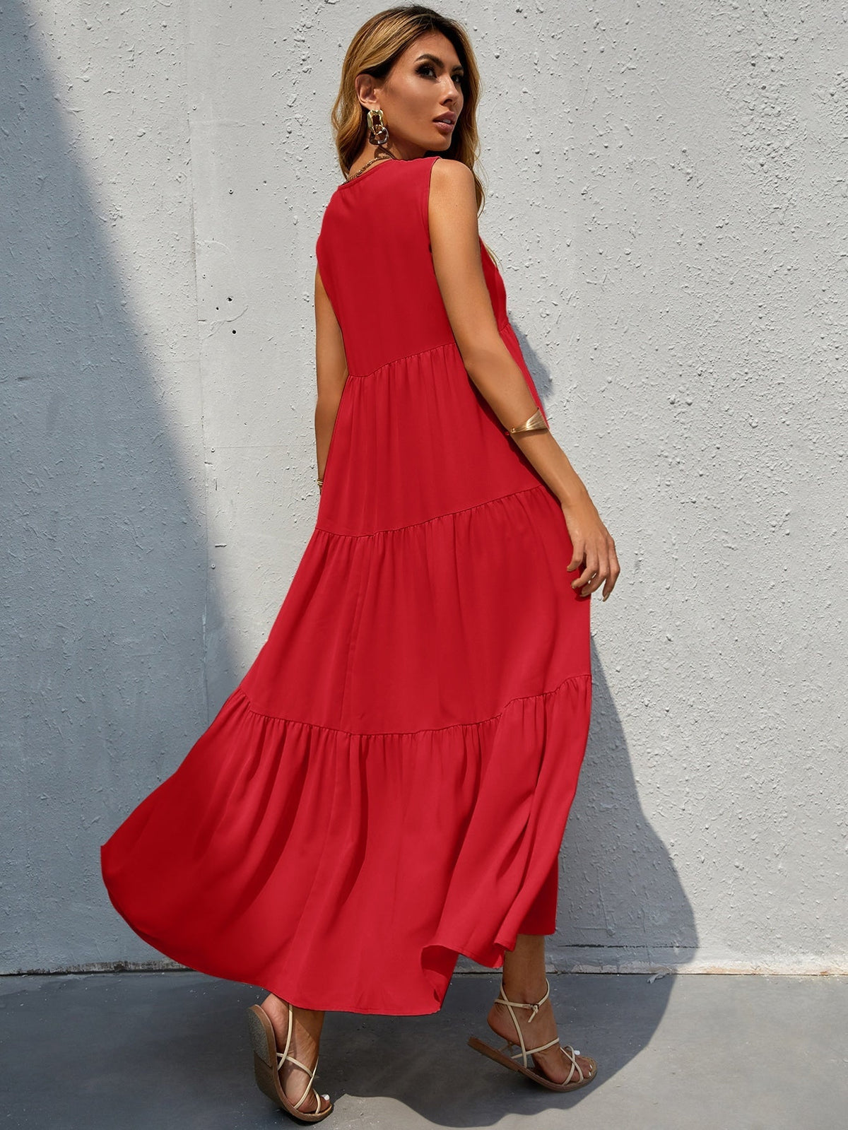 Vestido com babado