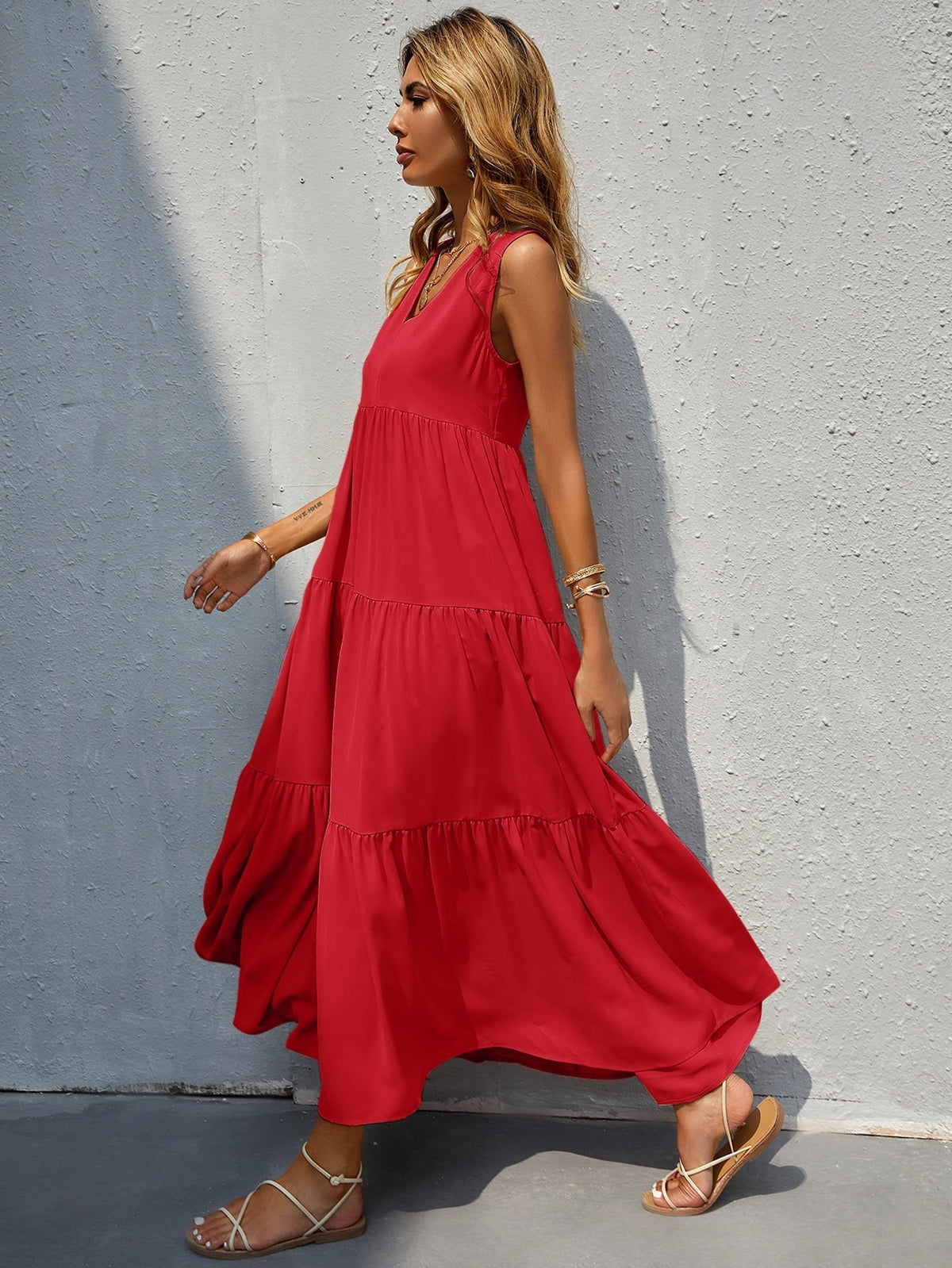 Vestido com babado