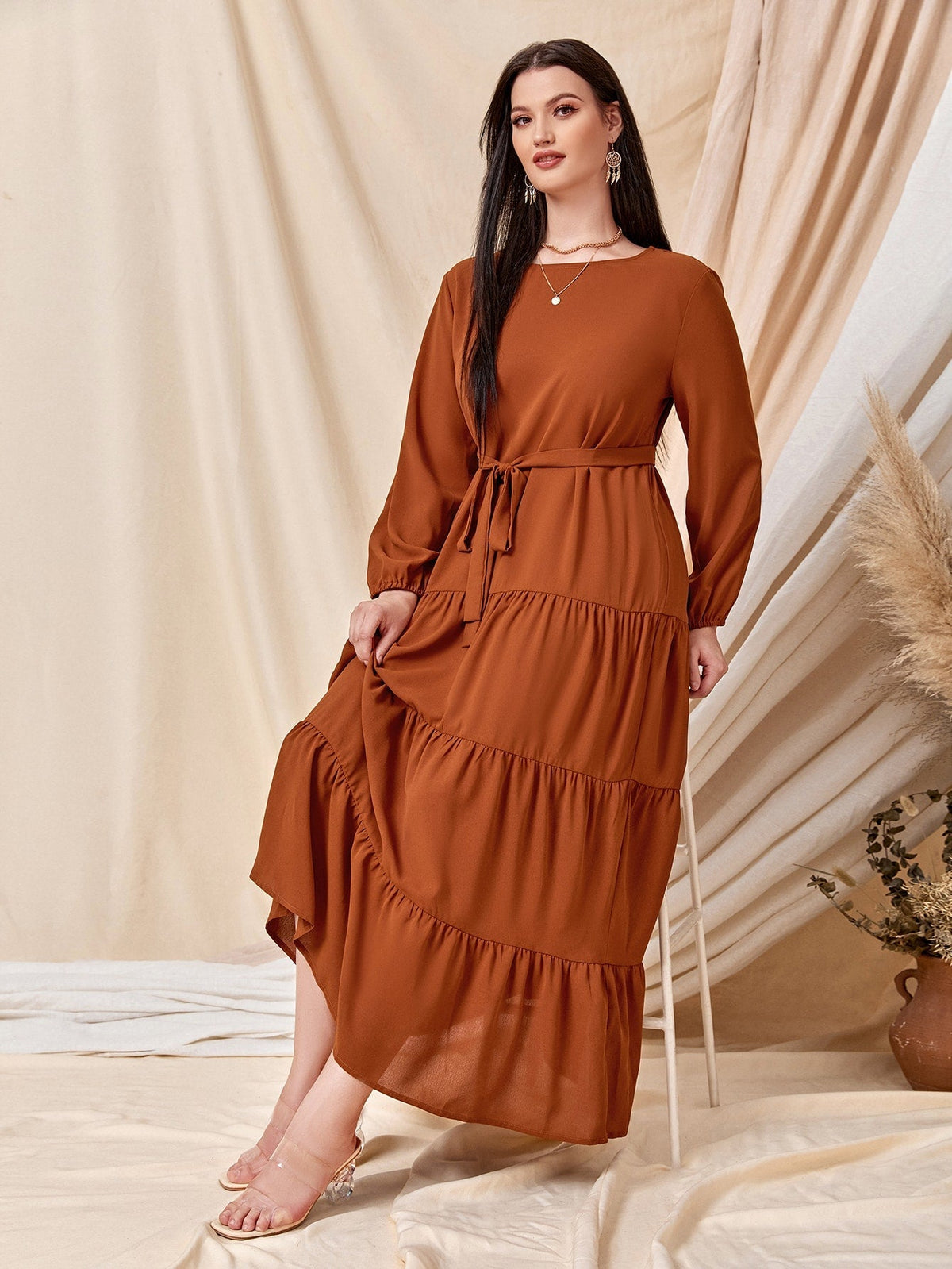Vestido com babados