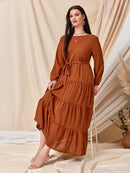 Vestido com babados
