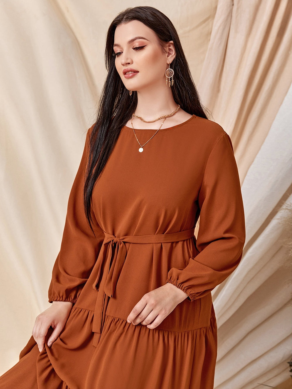Vestido com babados