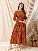 Vestido com babados