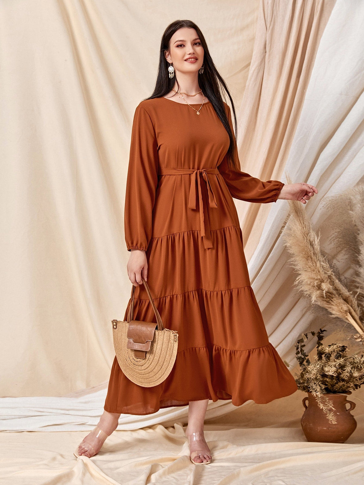 Vestido com babados