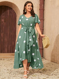 Vestido com estampa poá