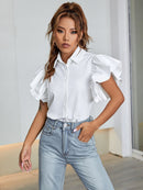 Camisa Manga de babados