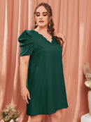 Vestido manga bufante