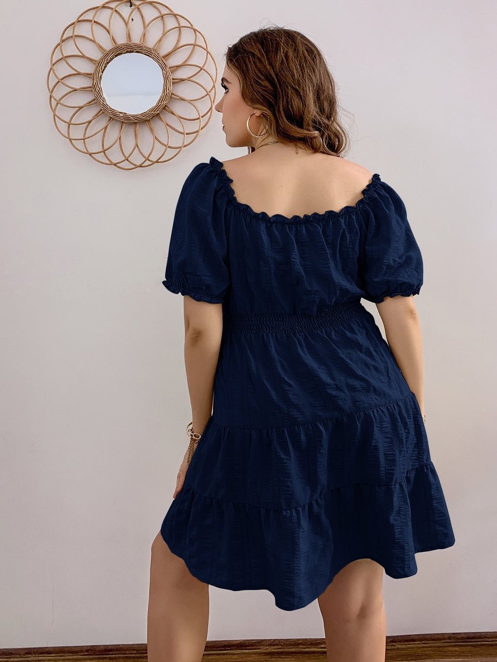Vestido com babado