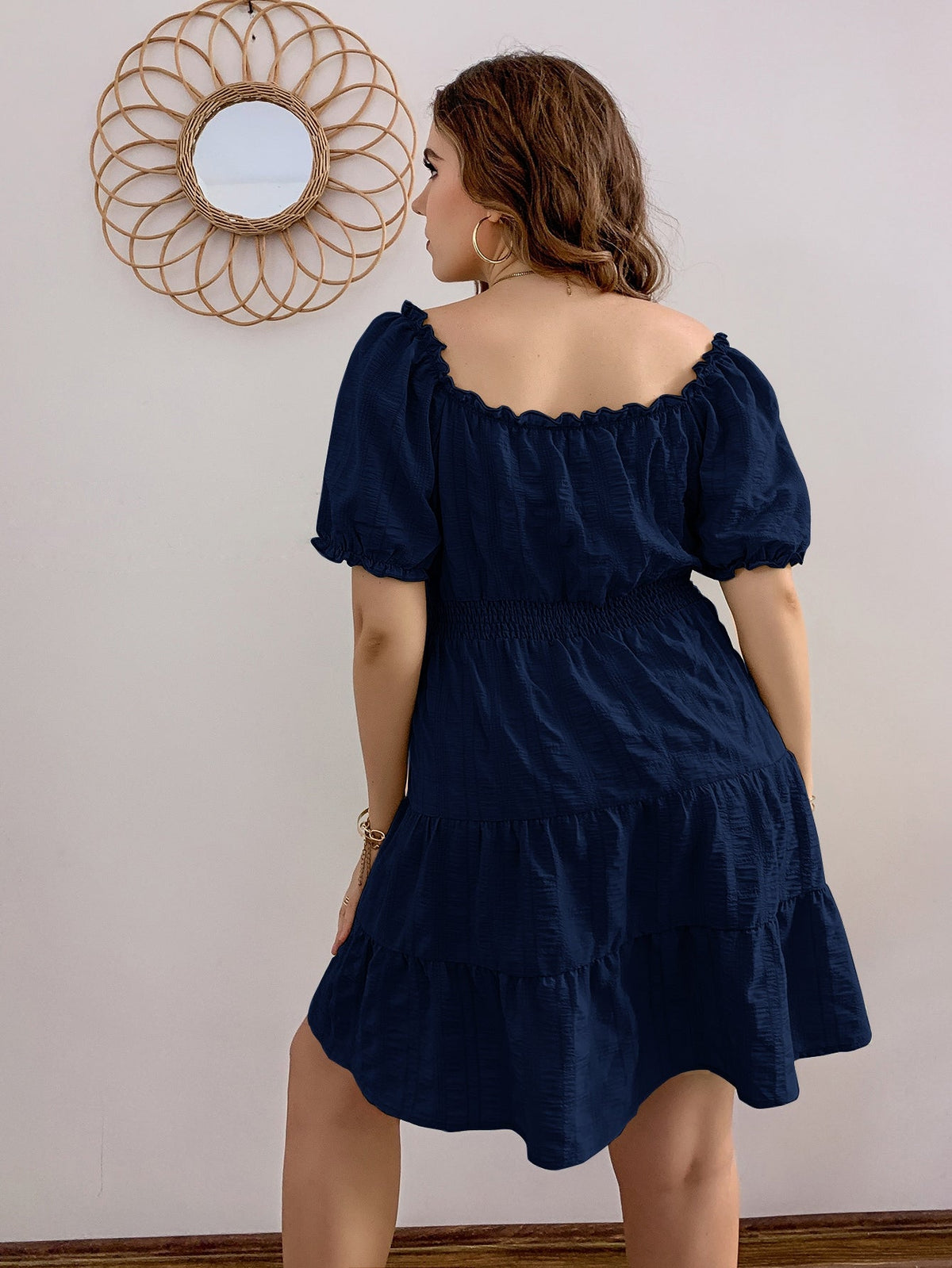 Vestido com babado
