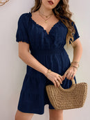 Vestido com babado