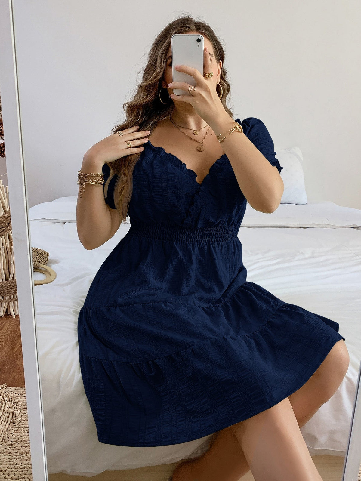 Vestido com babado
