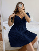 Vestido com babado