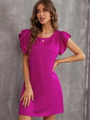 Vestido manga borboleta