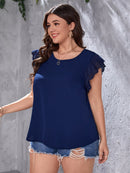 Blusa manga borboleta