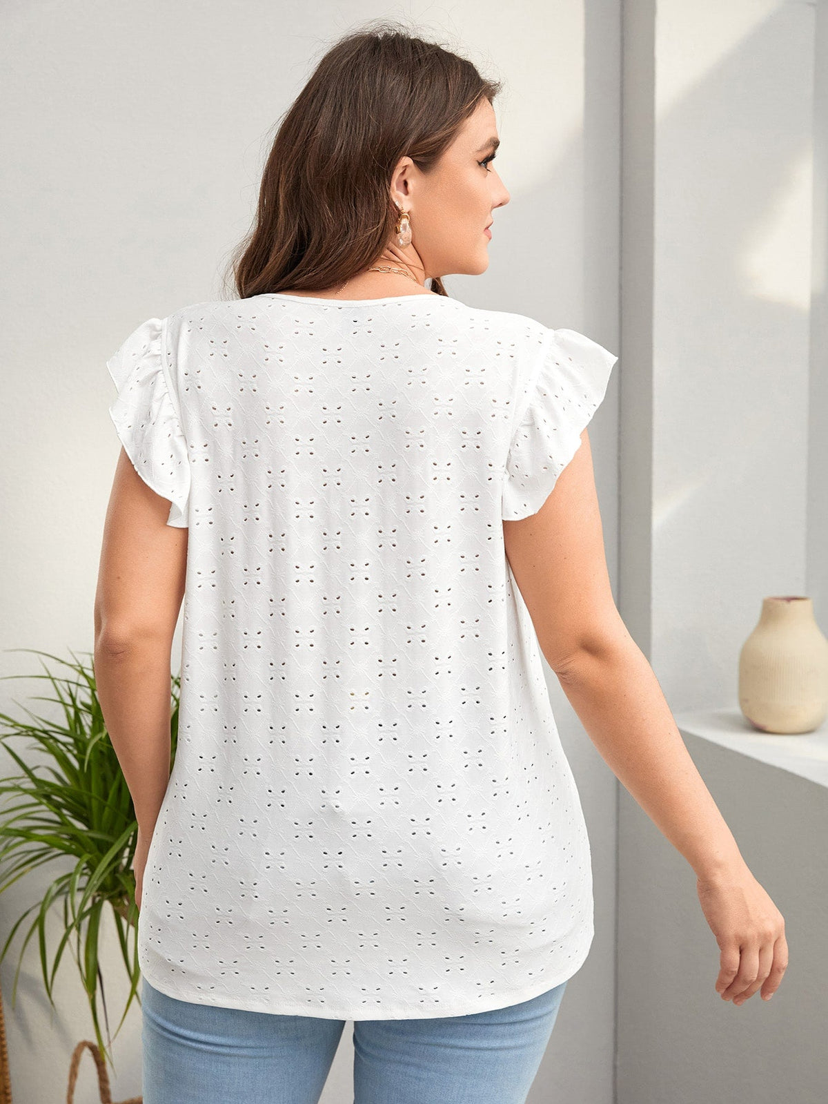 Blusa com decote em V