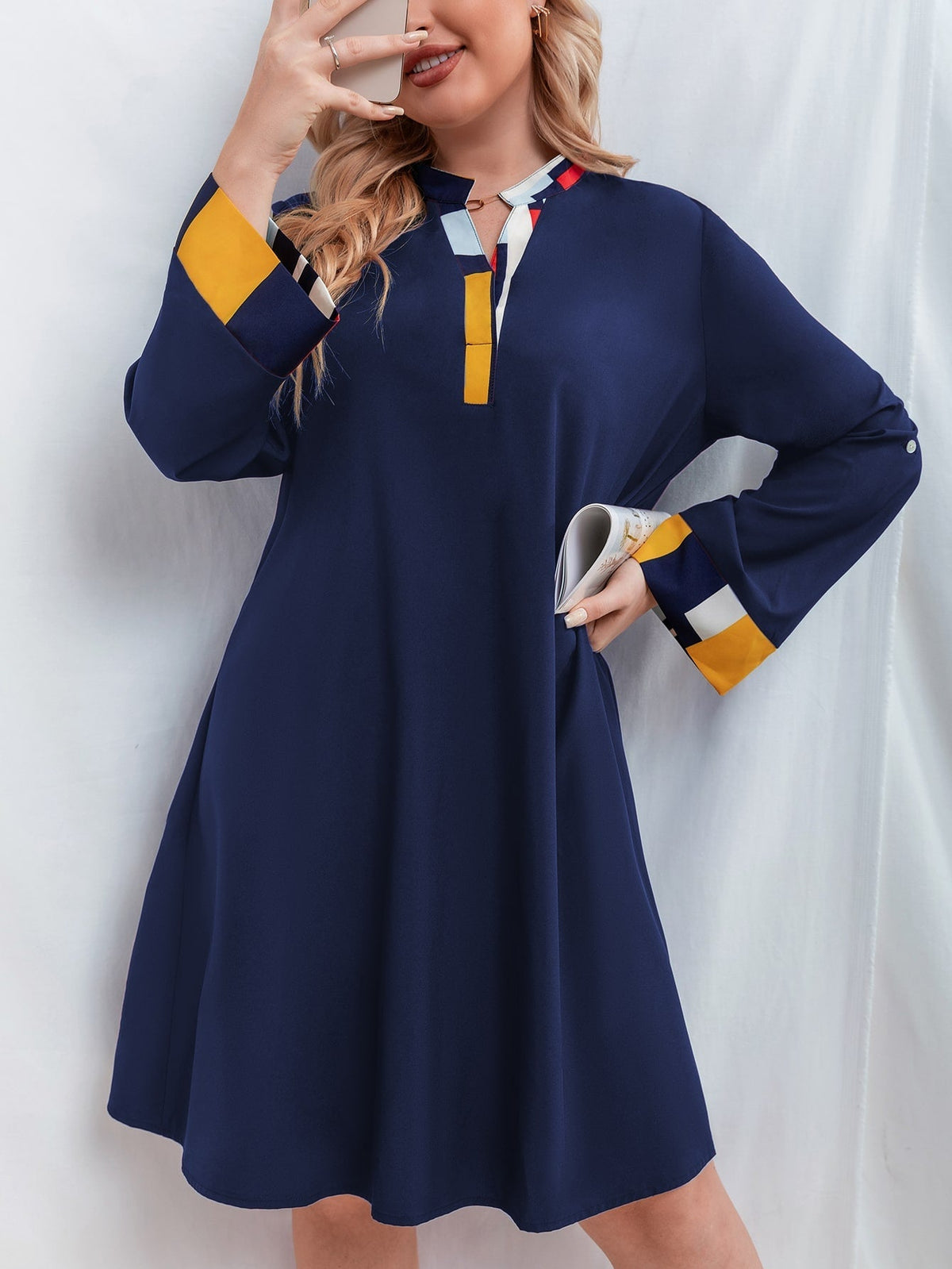 Vestido decote em V