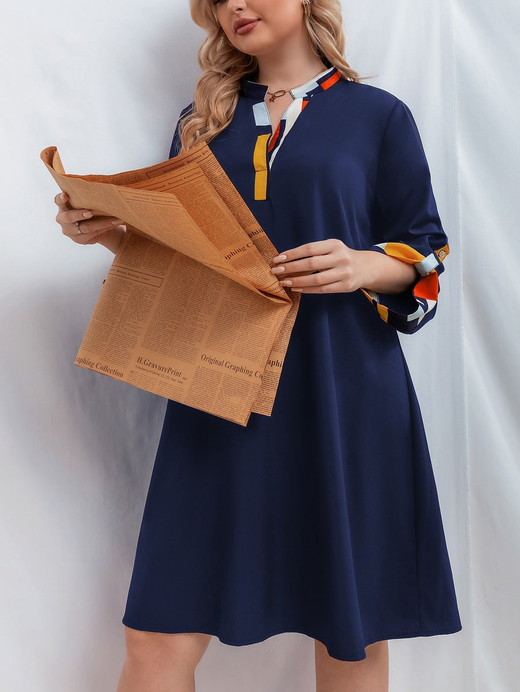 Vestido decote em V