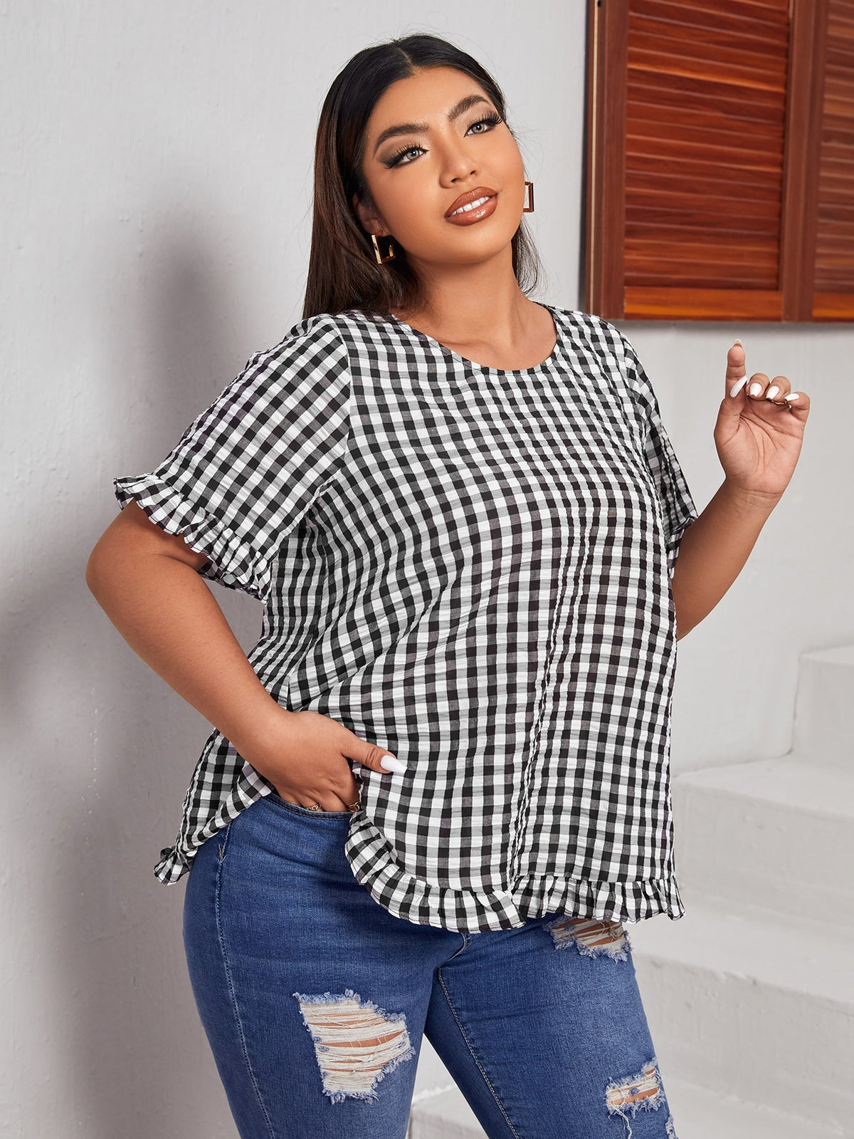 Blusa xadrez