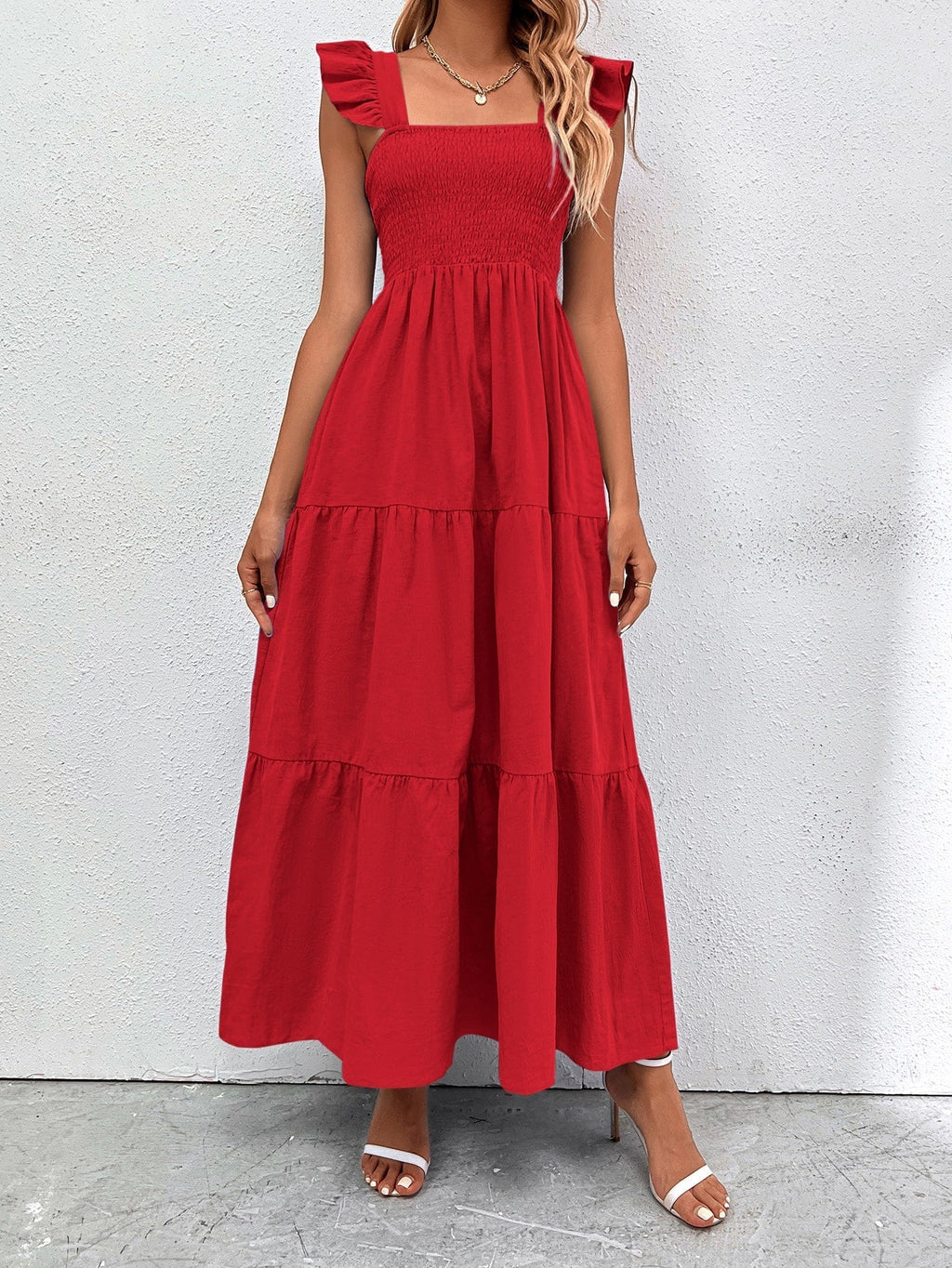 Vestido com babado