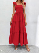 Vestido com babado