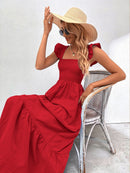 Vestido com babado