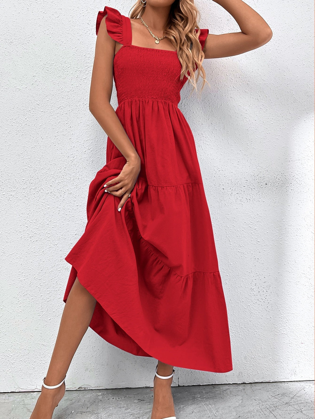 Vestido com babado
