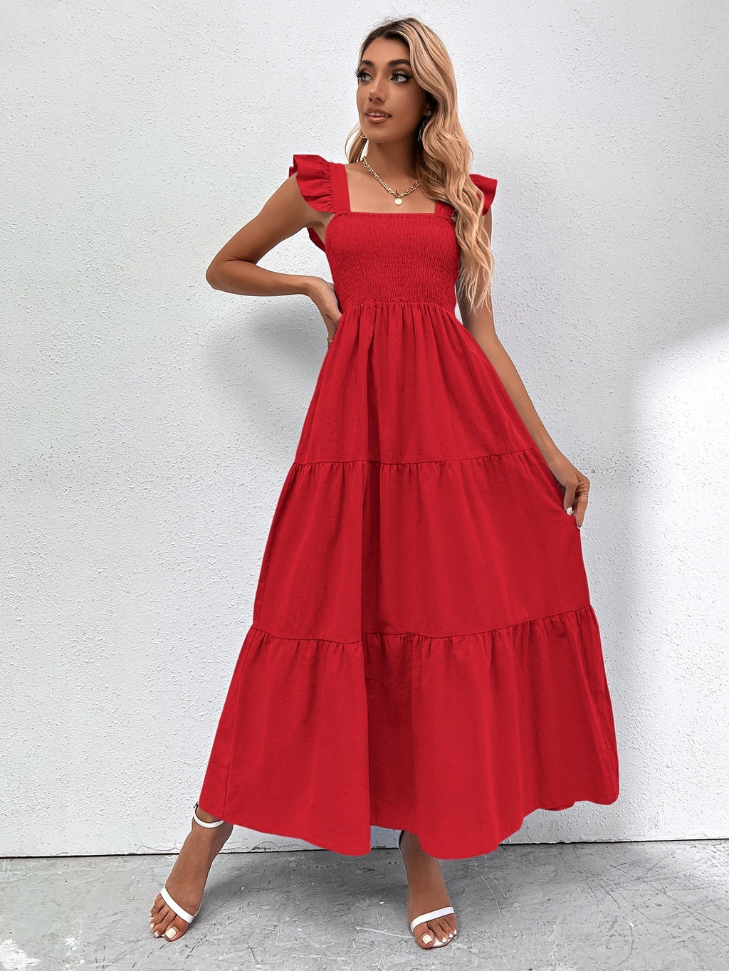 Vestido com babado