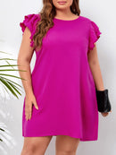 Vestido manga borboleta