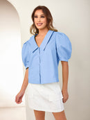 Blusa manga bufante