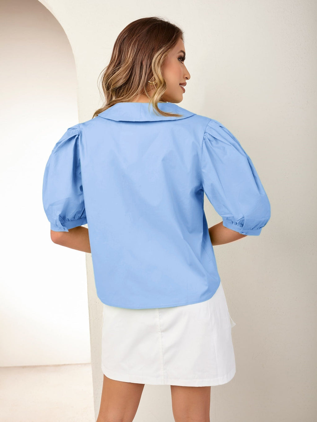 Blusa manga bufante