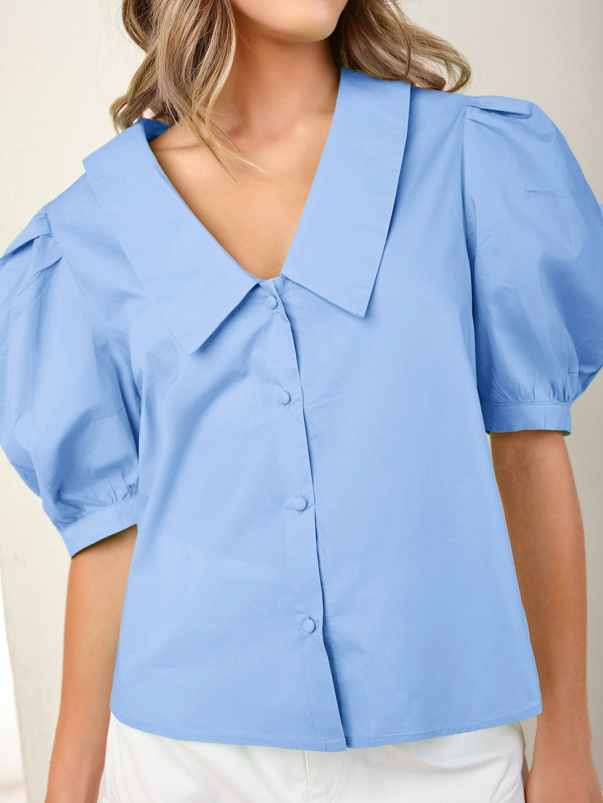 Blusa manga bufante
