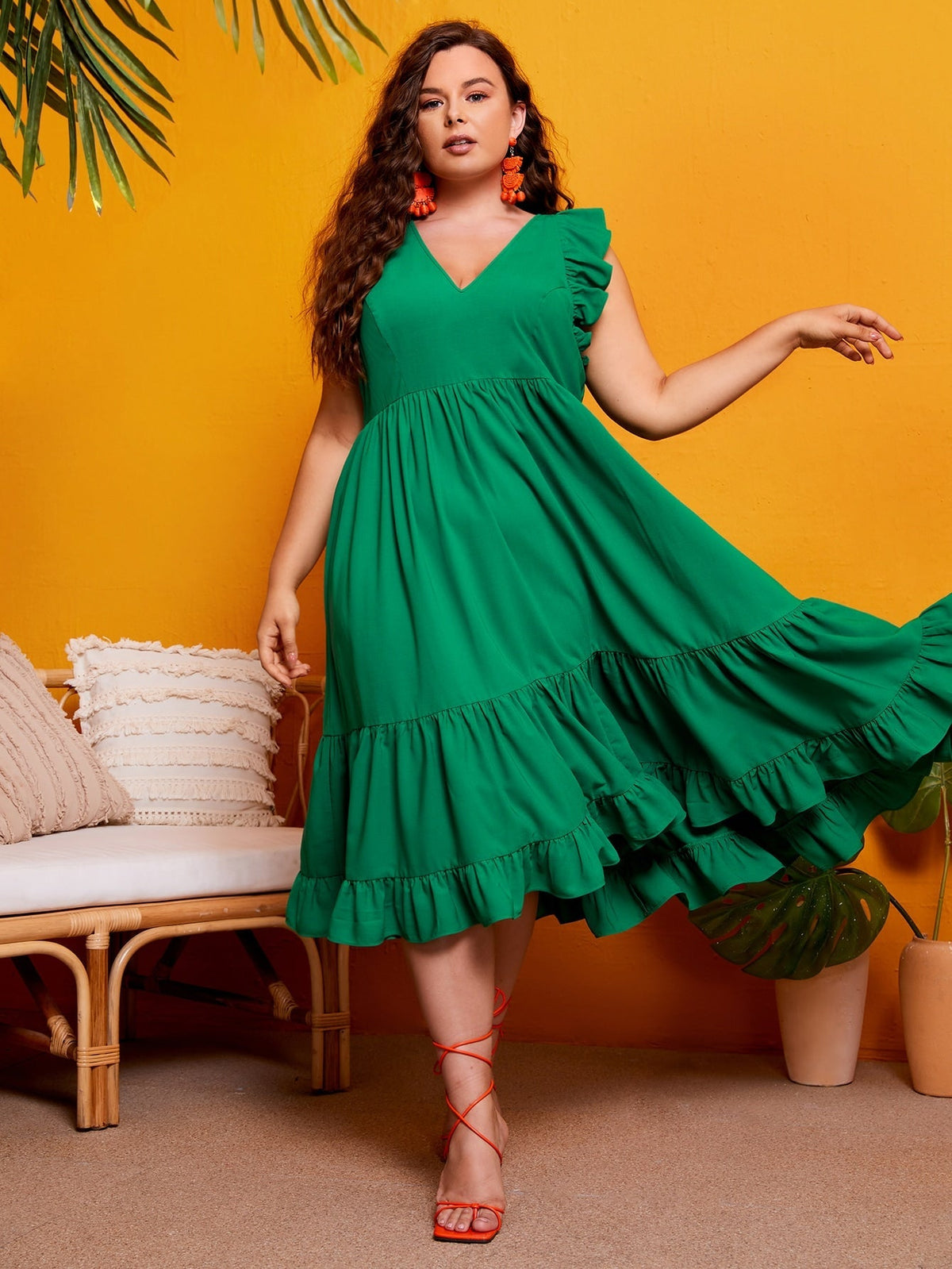 Vestido babado