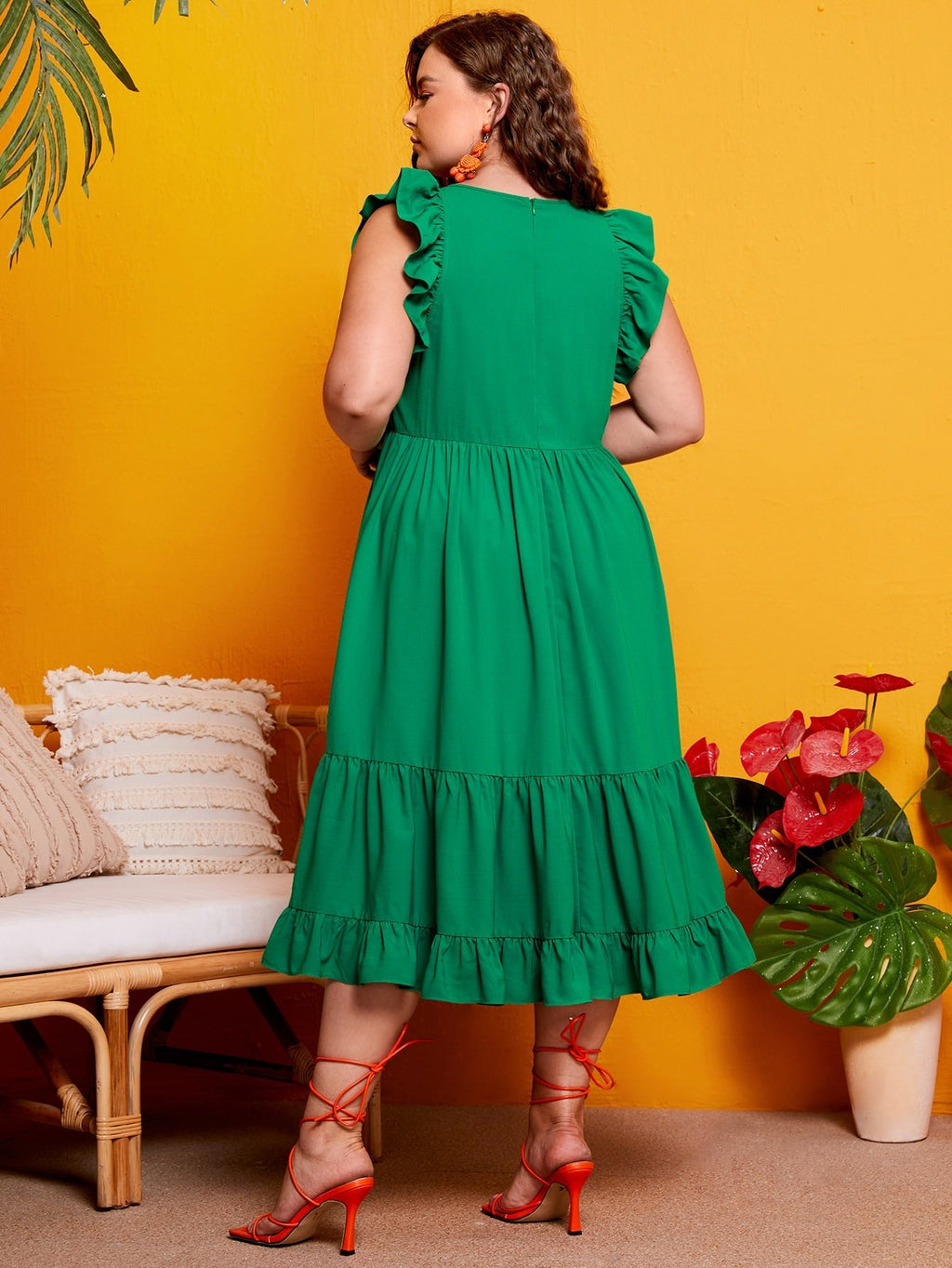 Vestido babado