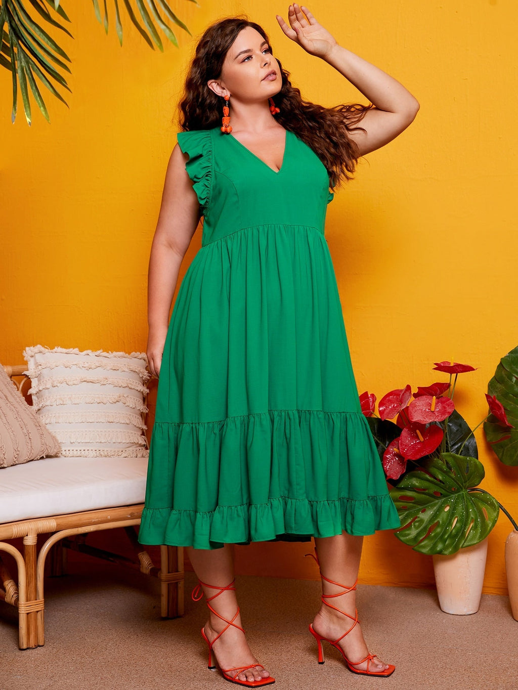 Vestido babado