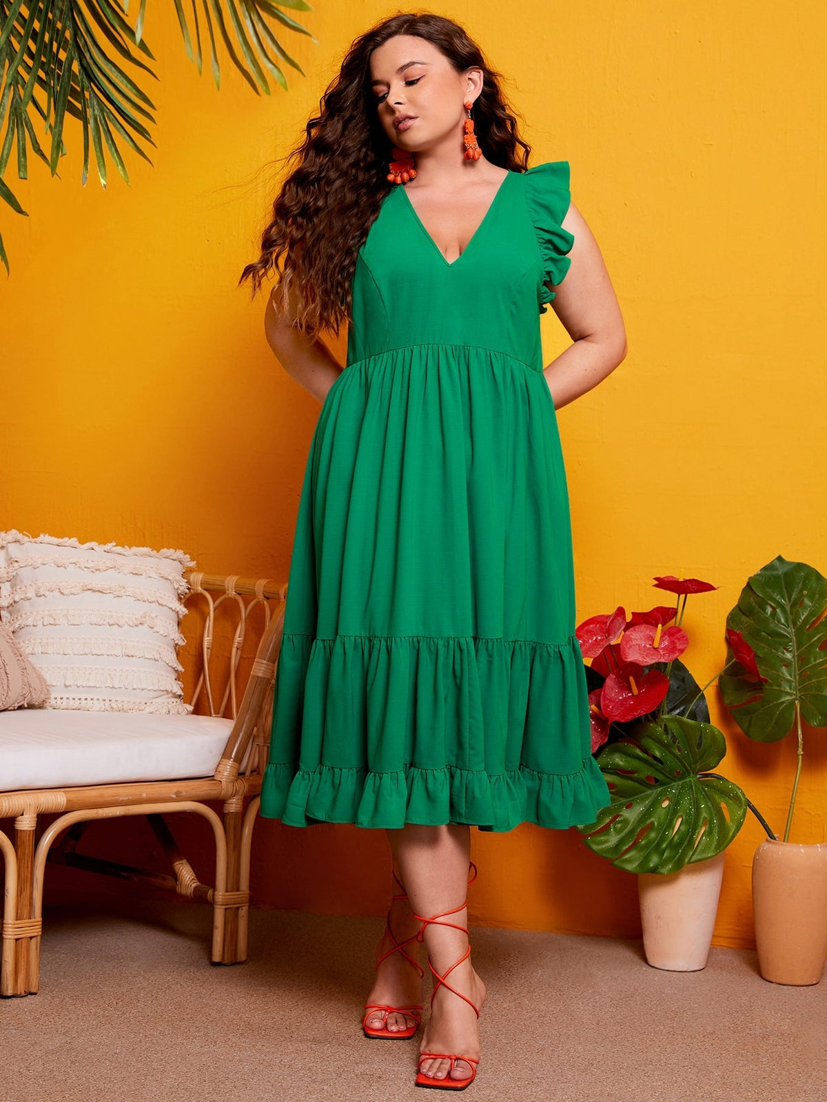 Vestido babado