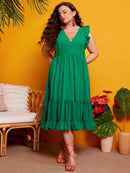 Vestido babado