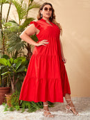 Vestido com babado
