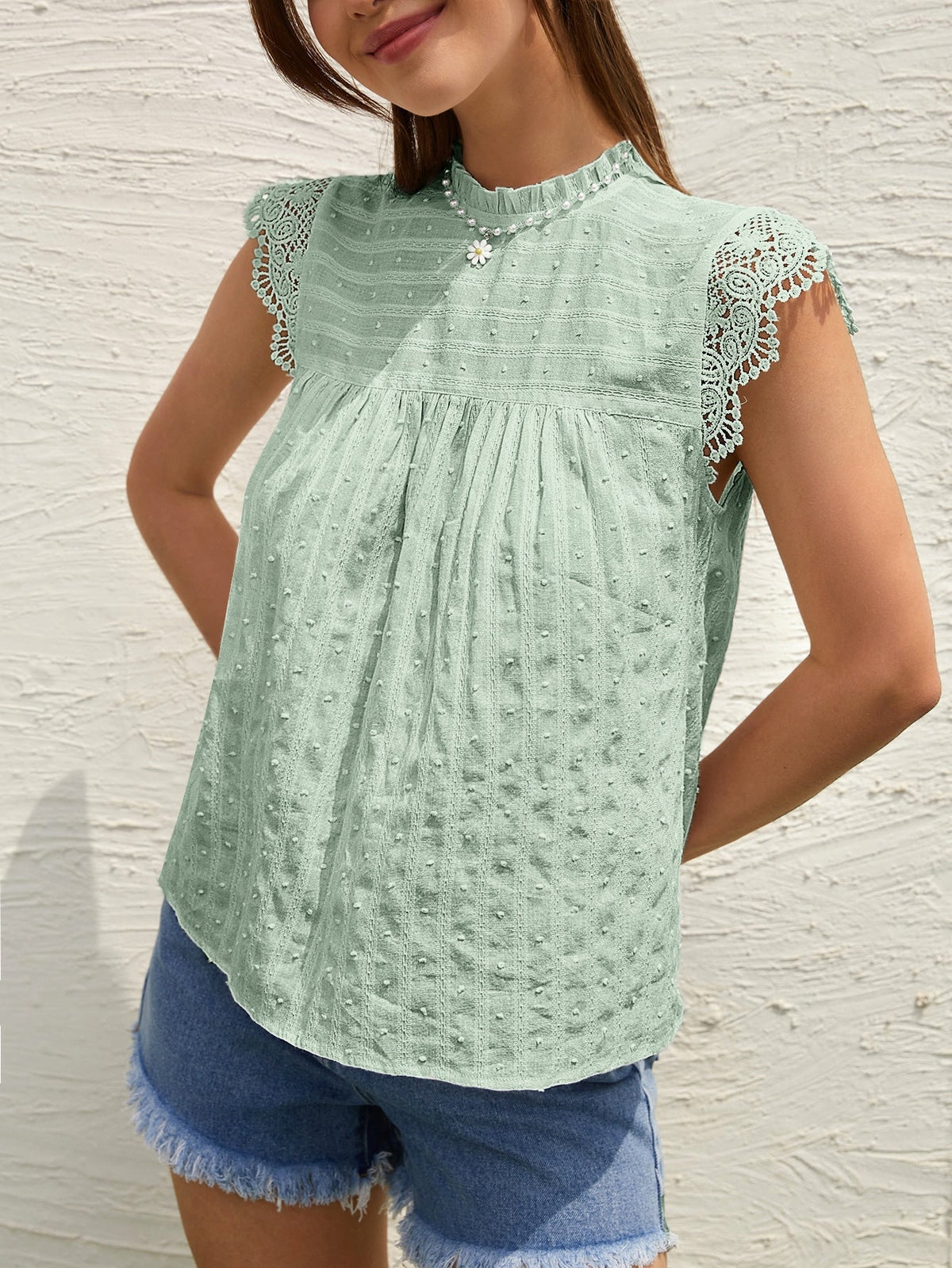 Blusa com renda