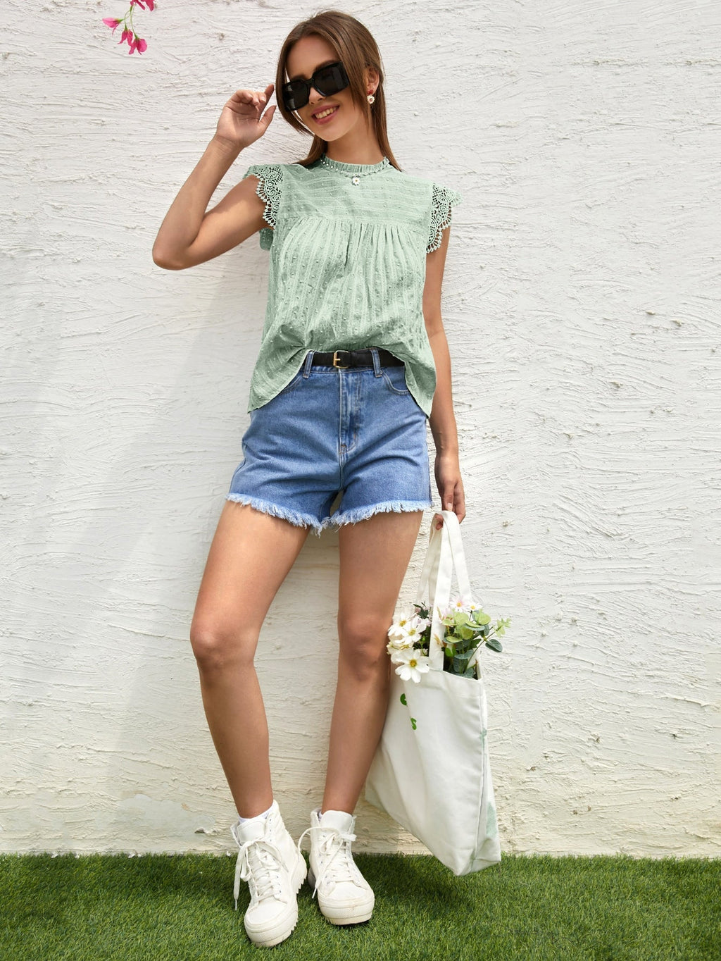 Blusa com renda