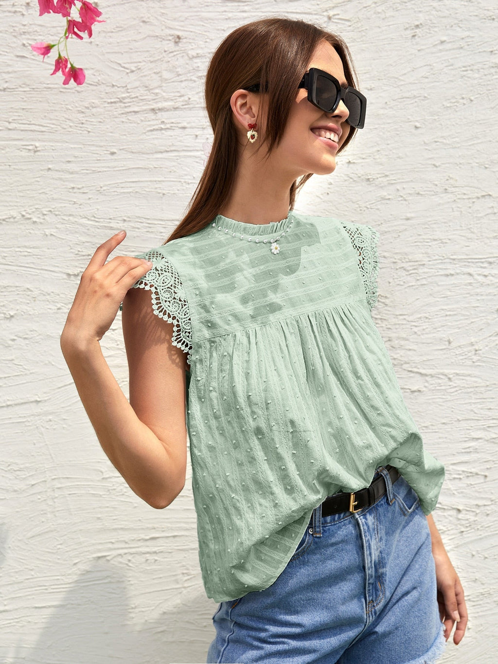 Blusa com renda
