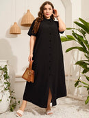 Vestido com botões