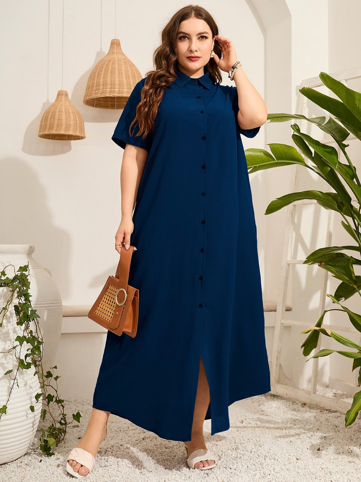 Vestido com botões